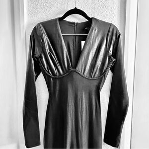 Naked Wardrobe leather jumpsuit